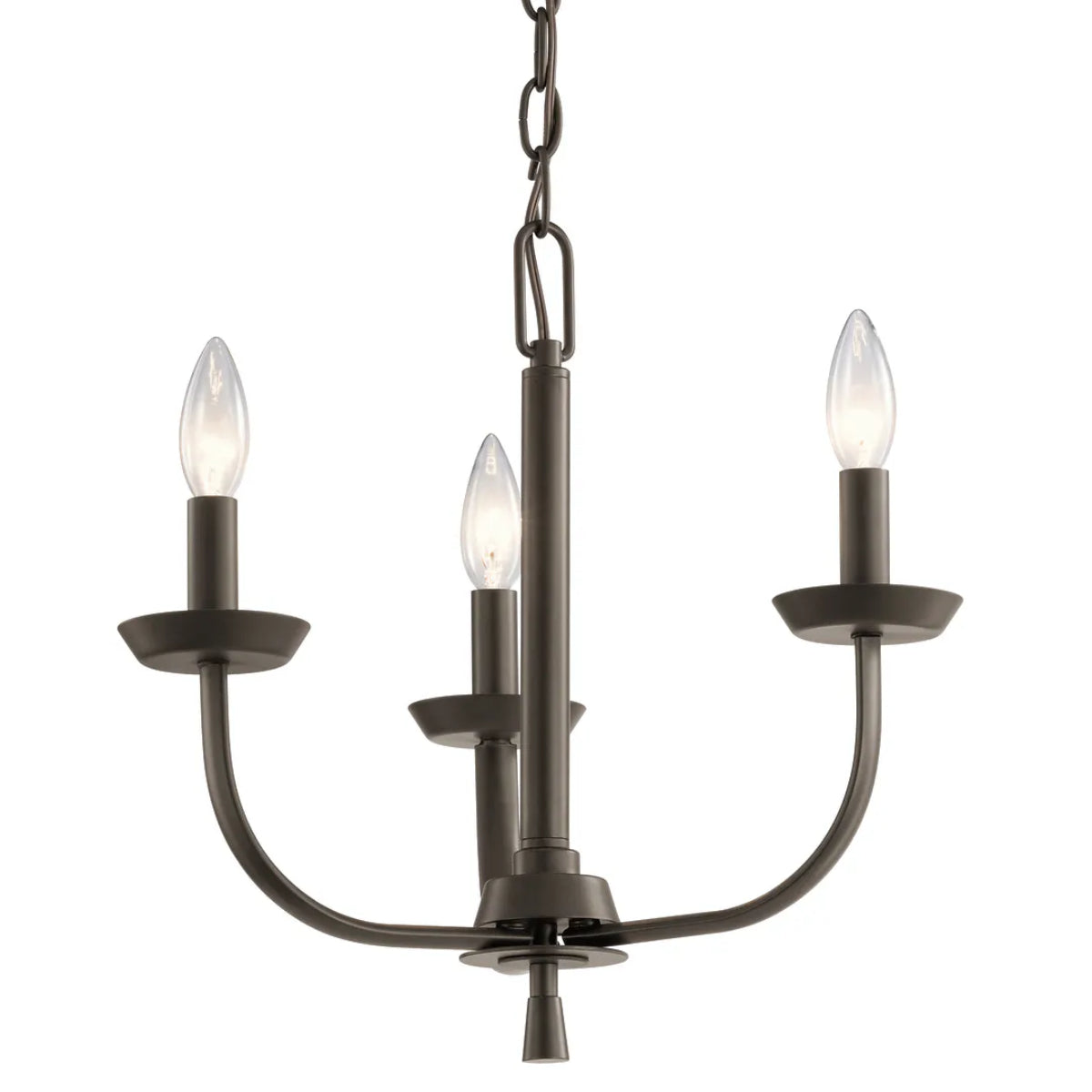 Kennewick 16" 3-Light Chandelier, Olde Bronze Finish