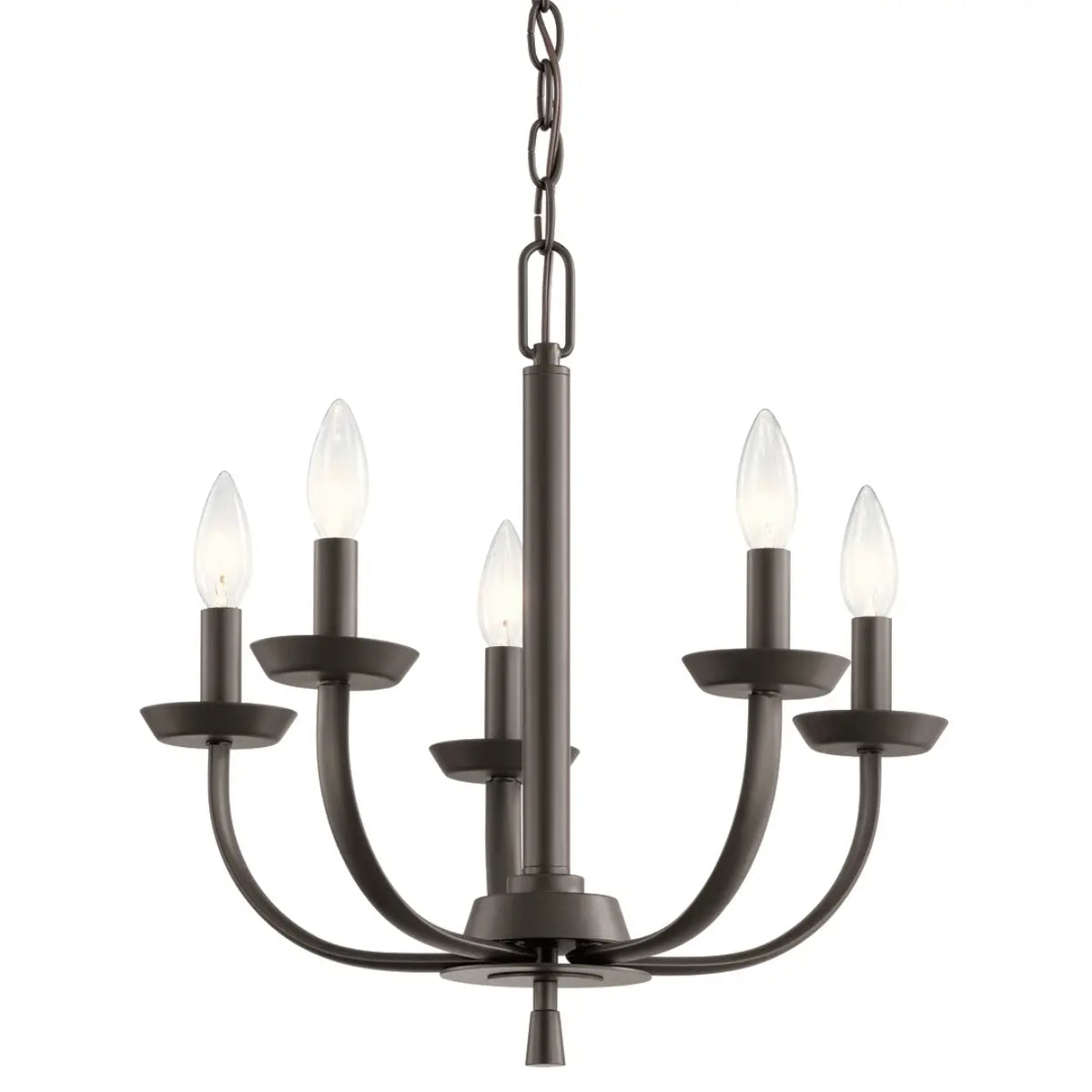 Kennewick 18" 5-Light Chandelier, Olde Bronze Finish