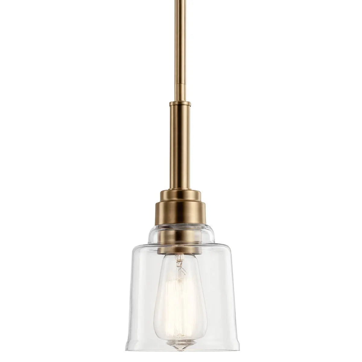 Aivian 5 in. Pendant Light Brass Finish