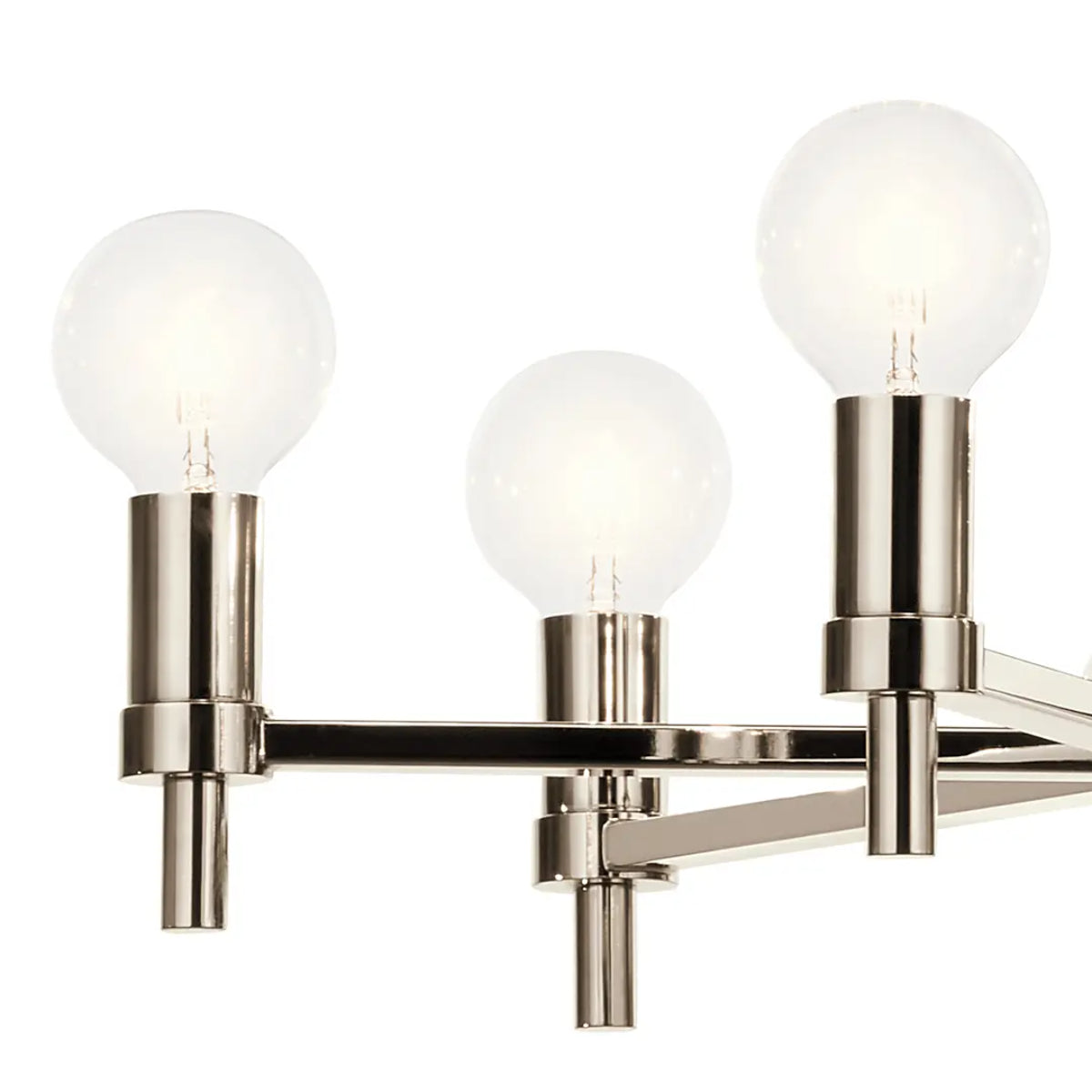 Torvee 25" 6-Light Chandelier, Polished Nickel Finish - Bees Lighting