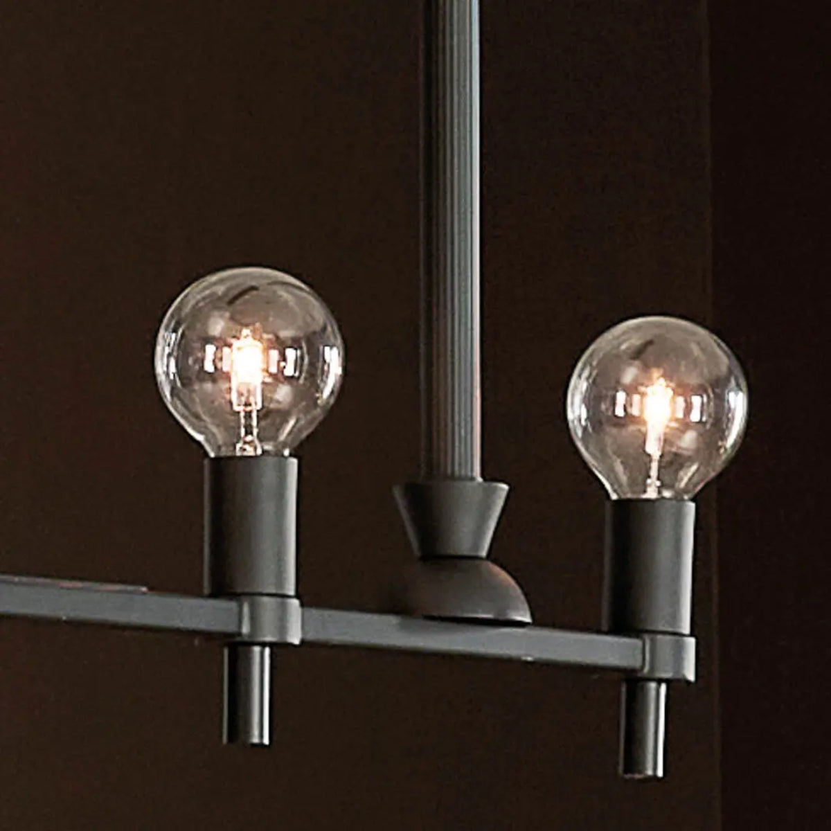 Torvee 41" 5-Light Linear Chandelier, Black Finish - Bees Lighting