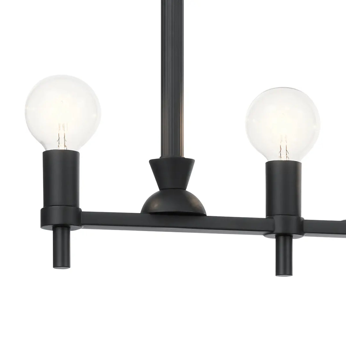 Torvee 41" 5-Light Linear Chandelier, Black Finish - Bees Lighting