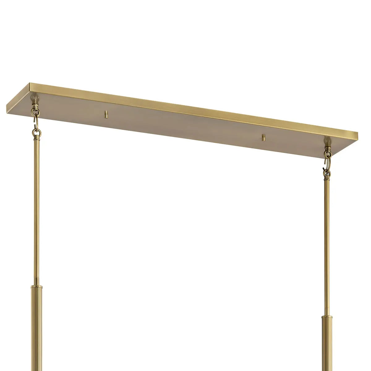 Torvee 41" 5-Light Linear Chandelier, Brushed Natural Brass Finish - Bees Lighting