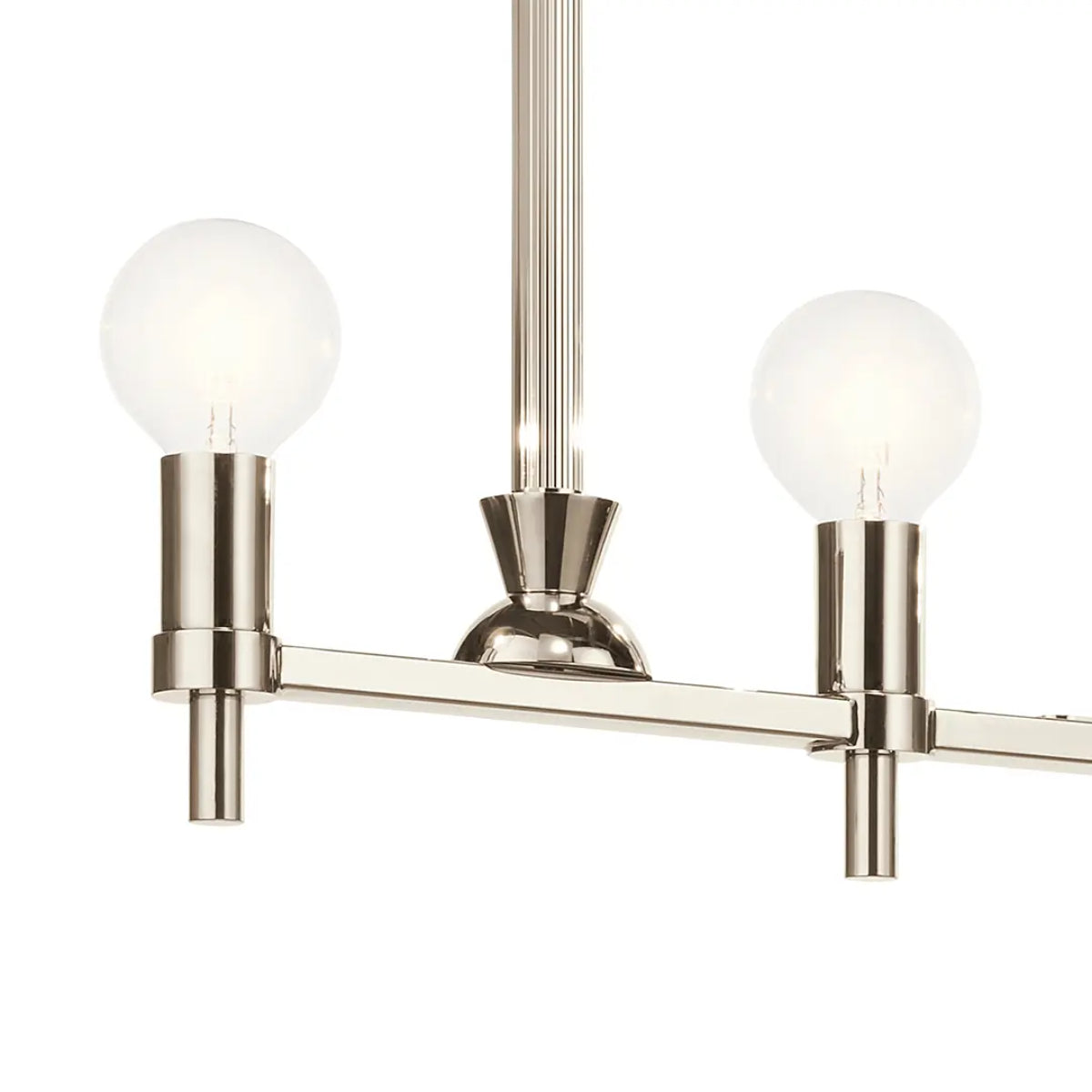 Torvee 41" 5-Light Linear Chandelier, Polished Nickel Finish - Bees Lighting