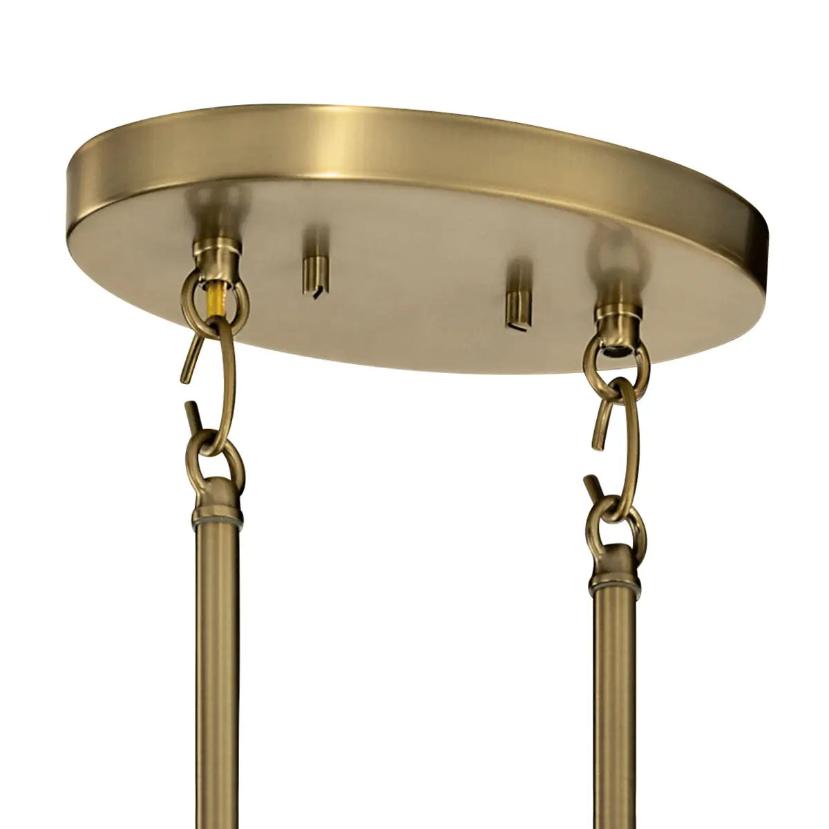 Tolani 43" 8-Light Chandelier, Brushed Natural Brass Finish - Bees Lighting