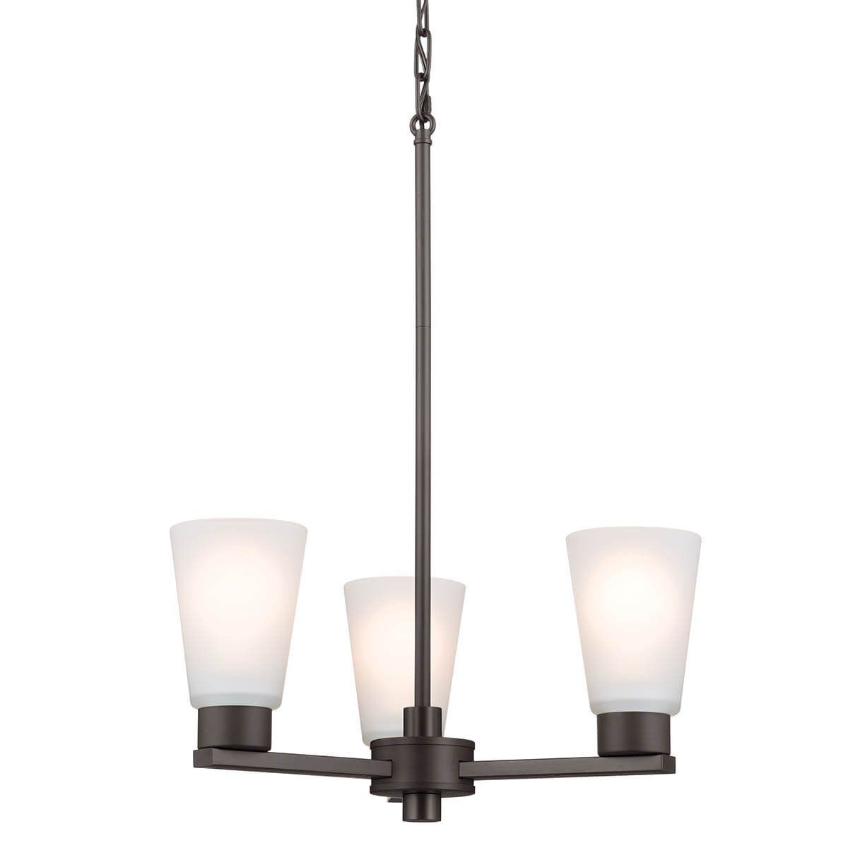 Stamos 18 in. 3 Lights Chandelier Old Bronze finish - Bees Lighting