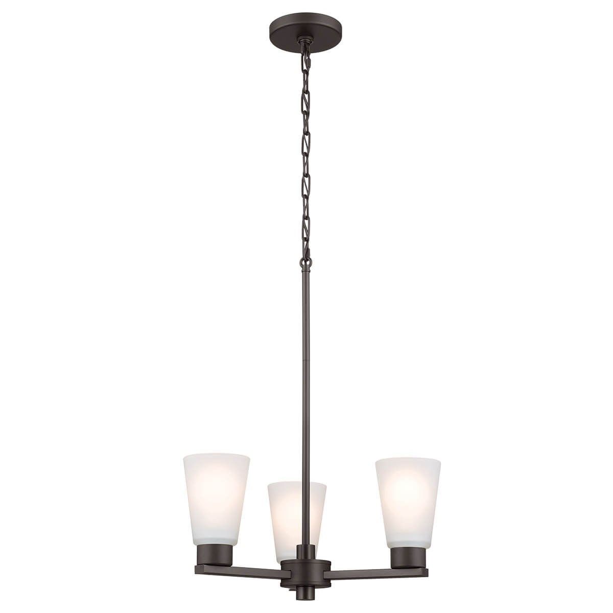 Stamos 18 in. 3 Lights Chandelier Old Bronze finish - Bees Lighting