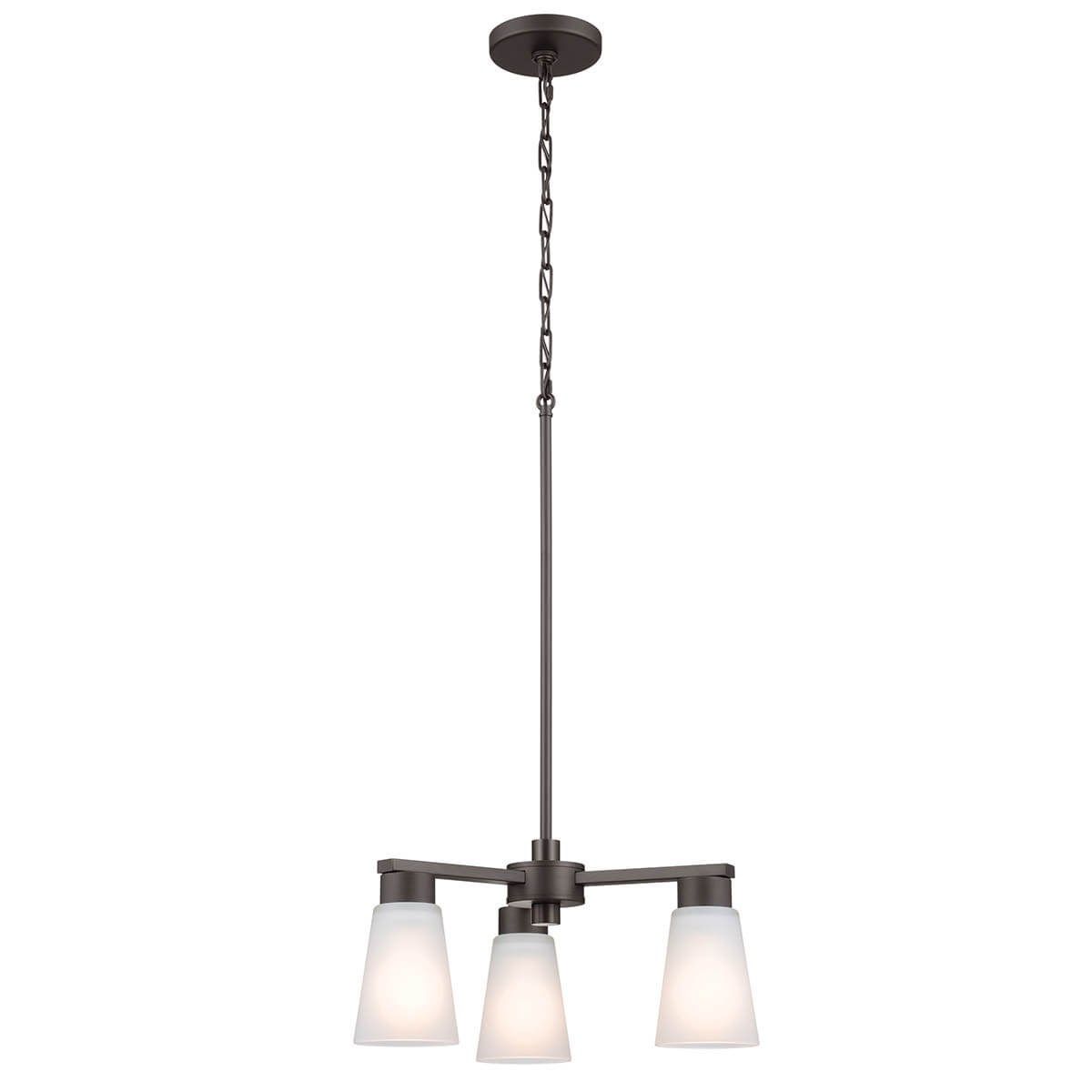 Stamos 18 in. 3 Lights Chandelier Old Bronze finish - Bees Lighting