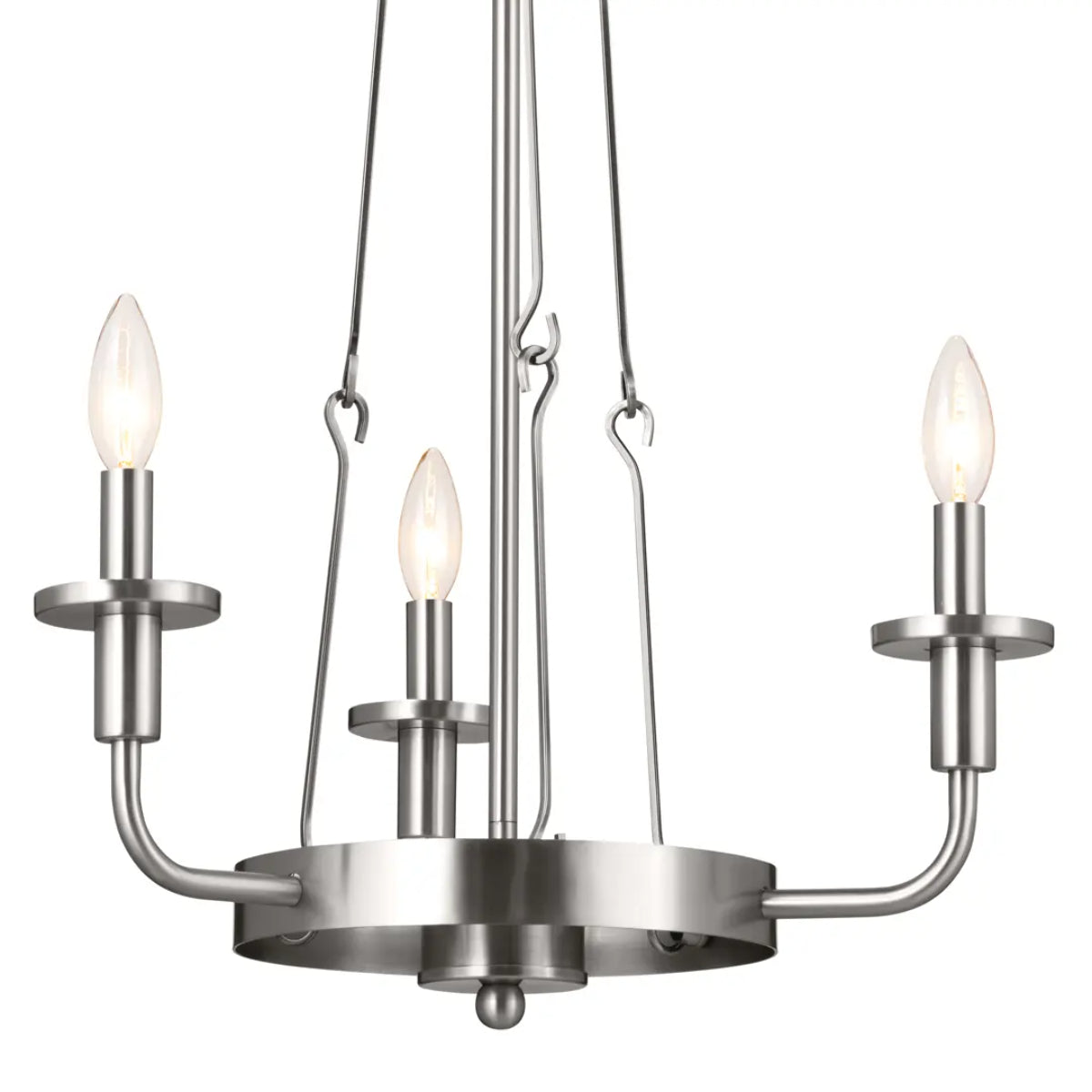 Vetivene 21" 3-Light Chandelier, Classic Pewter Finish - Bees Lighting