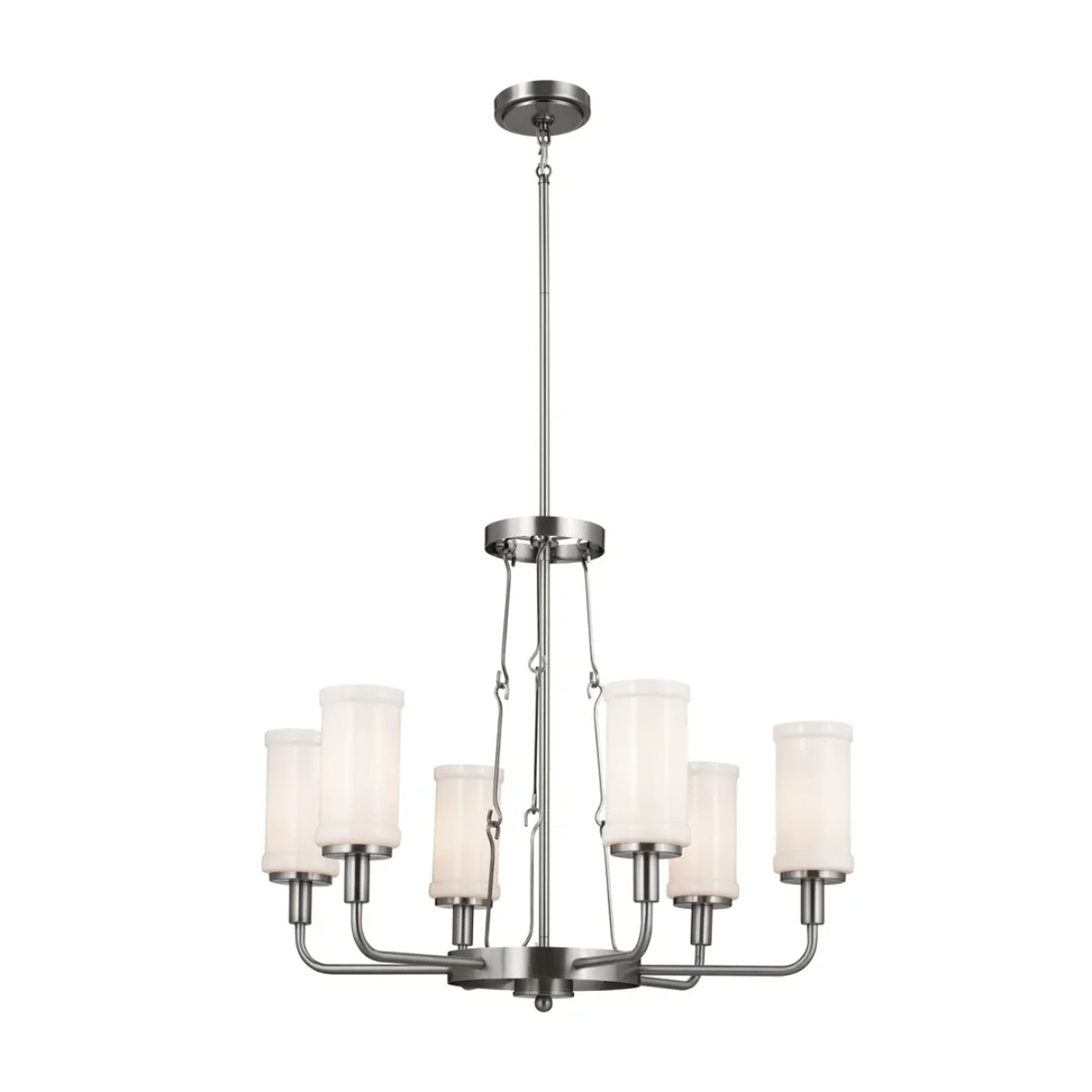 Vetivene 29" 6-Light Chandelier, Classic Pewter Finish - Bees Lighting