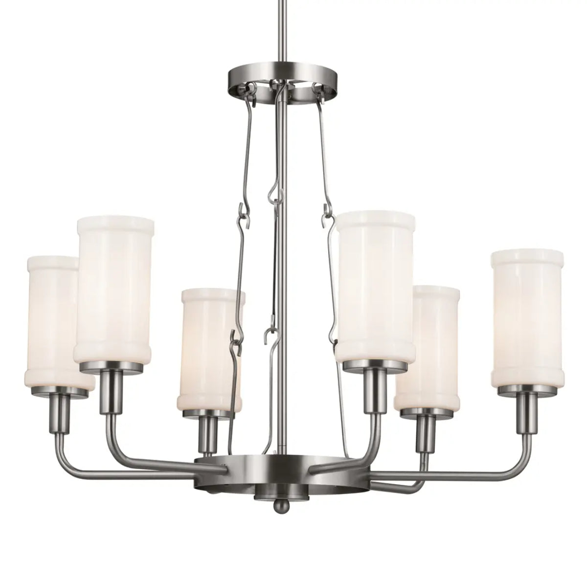 Vetivene 29" 6-Light Chandelier, Classic Pewter Finish - Bees Lighting