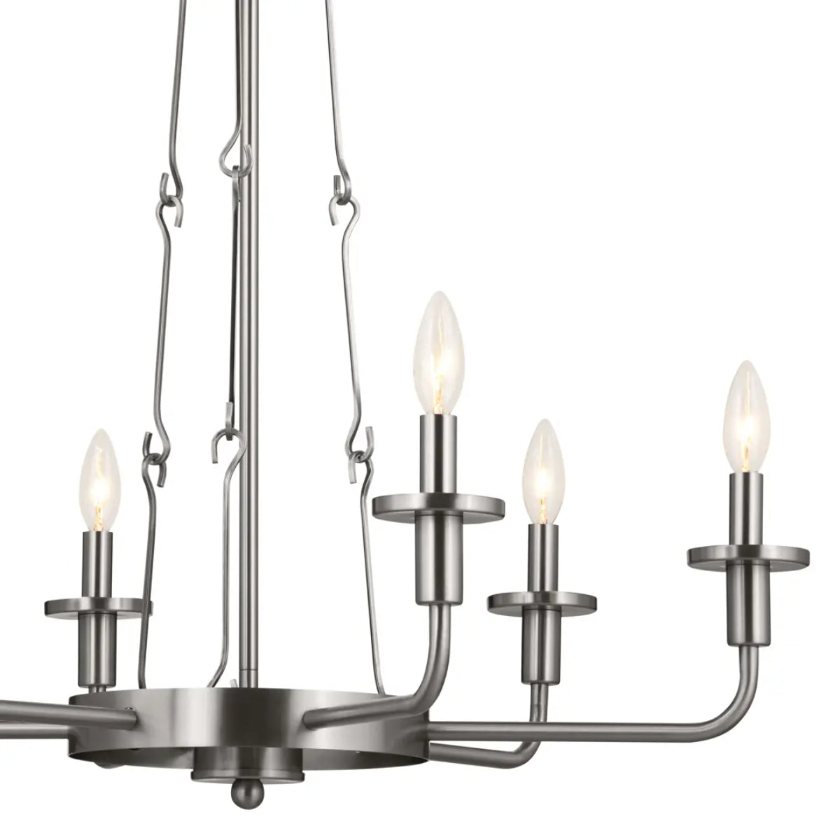 Vetivene 29" 6-Light Chandelier, Classic Pewter Finish - Bees Lighting