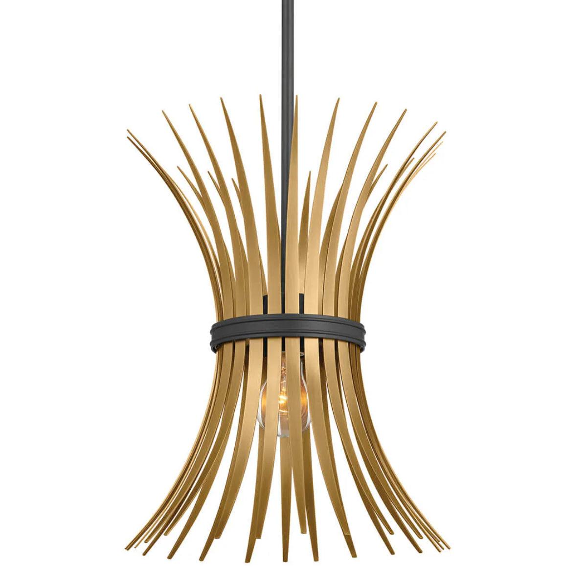 Baile 16" 1-Light Mini Pendant Light, Black Finish - Bees Lighting