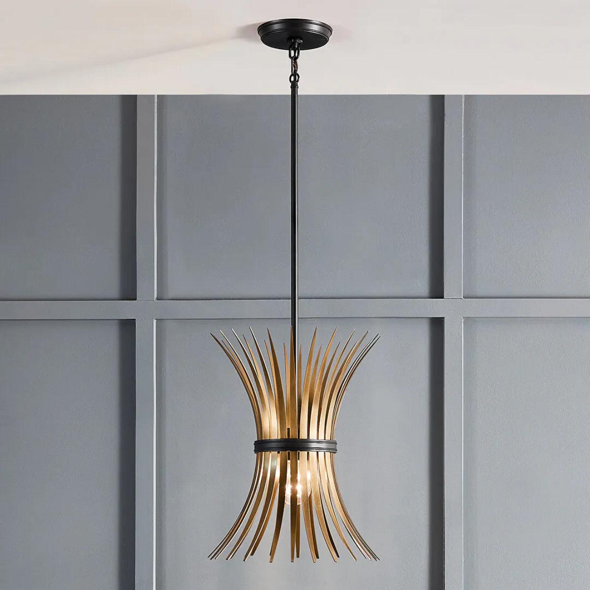 Baile 16" 1-Light Mini Pendant Light, Black Finish - Bees Lighting