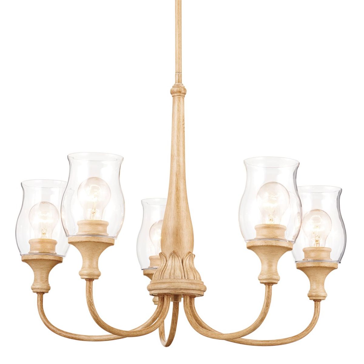 Melis 27 in. 5 lights Chandelier Gold finish - Bees Lighting