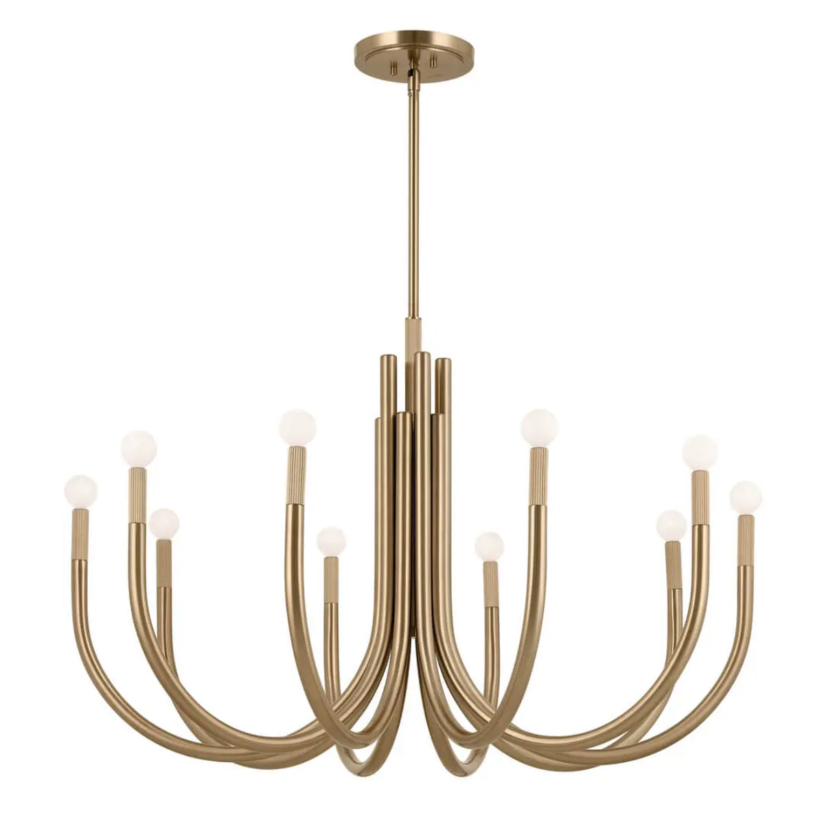 Odensa 40 in. 10 Lights Chandelier Champagne Bronze Finish - Bees Lighting