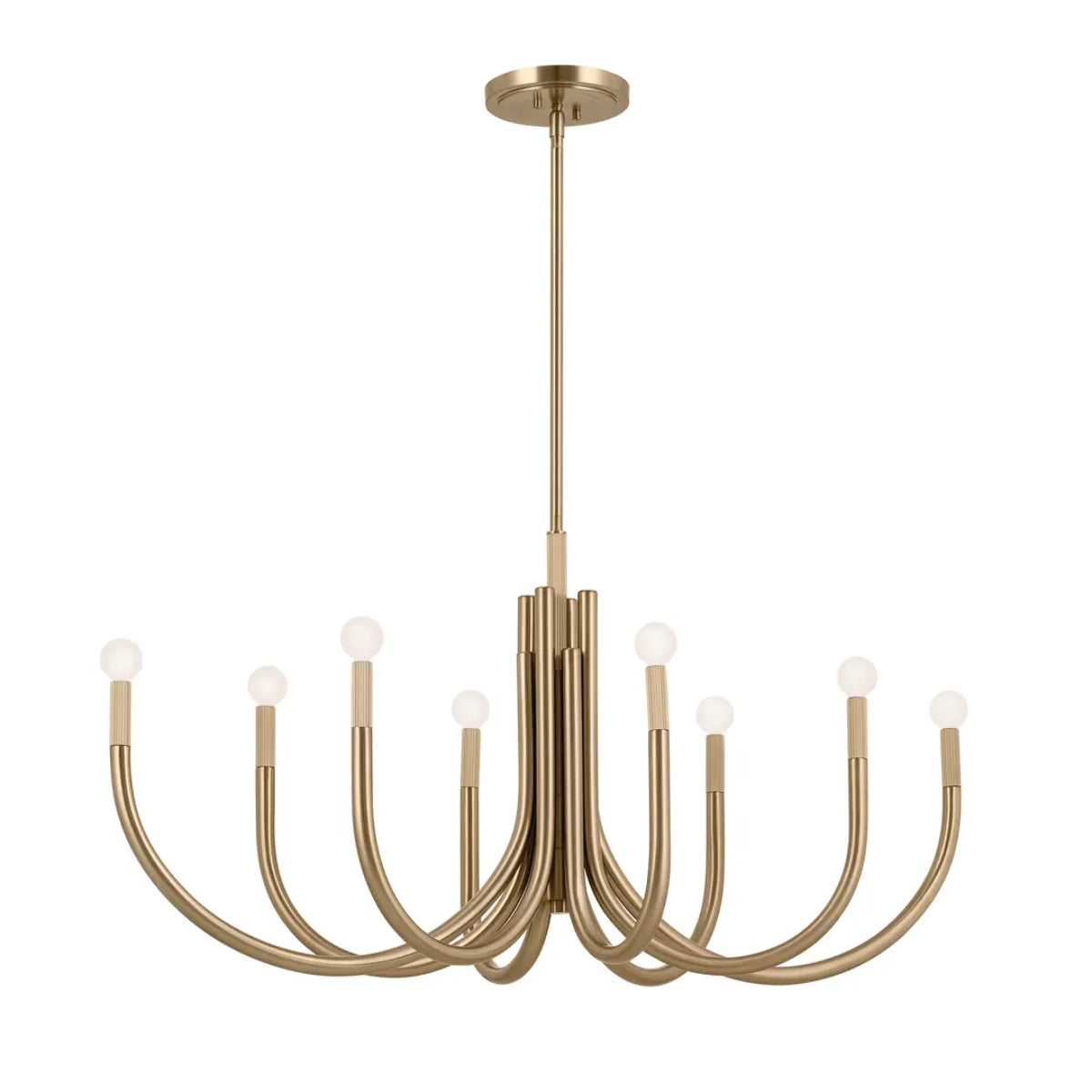 Odensa 46 in. 8 Lights Chandelier Champagne Bronze Finish - Bees Lighting