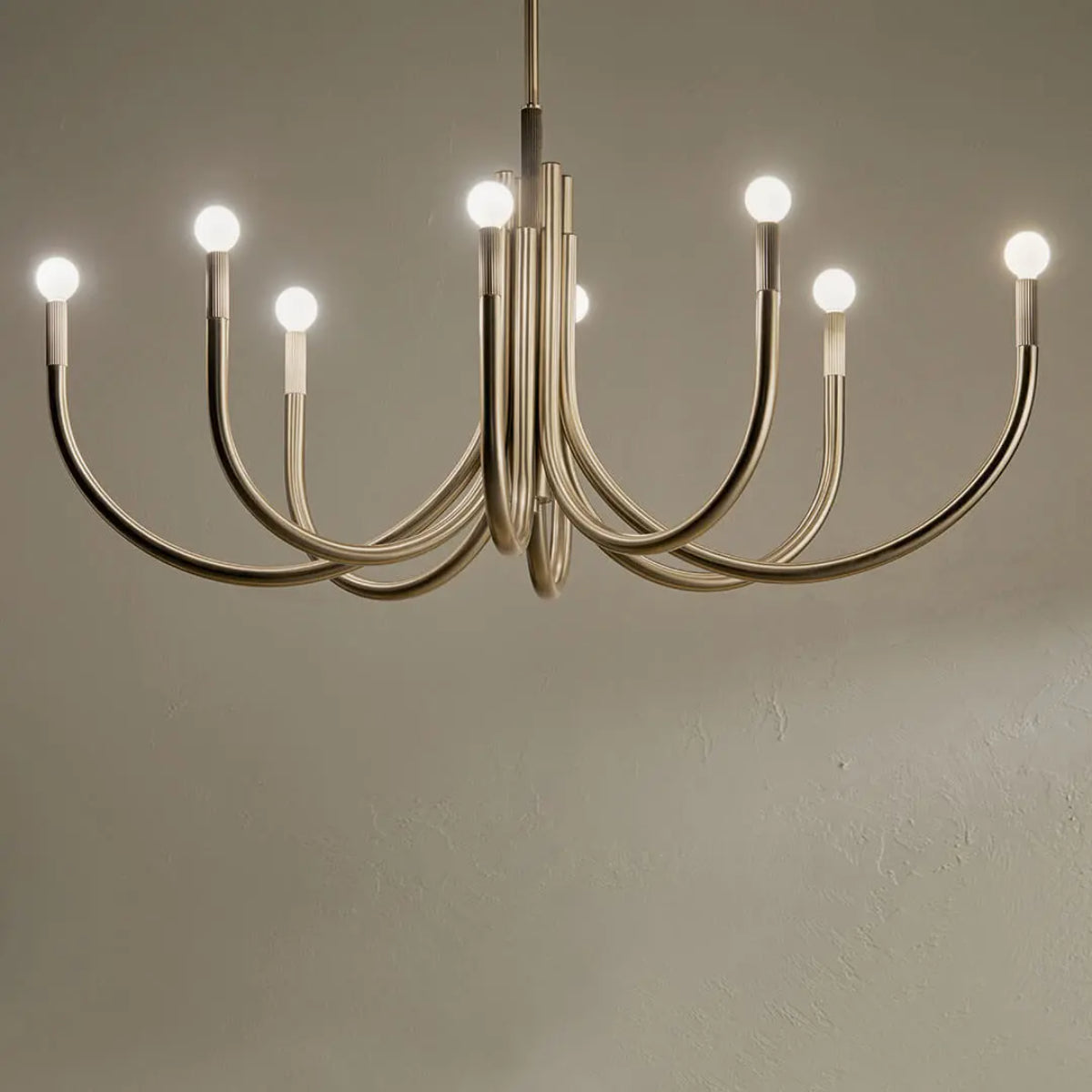 Odensa 46 in. 8 Lights Chandelier Champagne Bronze Finish - Bees Lighting