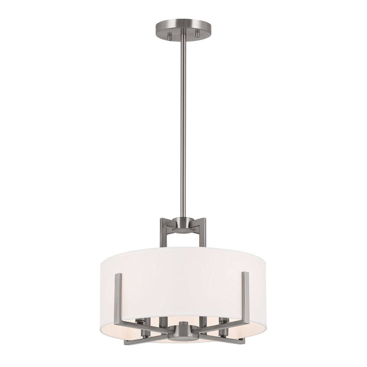 Malen 16 in. 4 Lights Semi-flush/Pendant Light Classic Pewter Finish - Bees Lighting