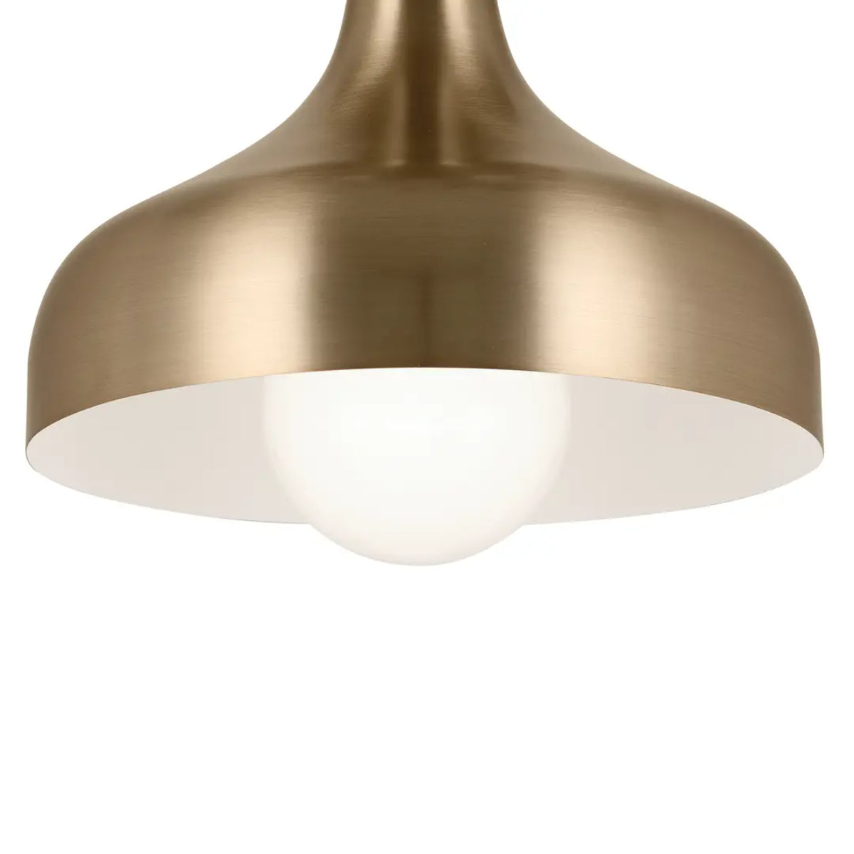 Sisu 8" 1-Light Semi-Flush Mount Light, Champagne Bronze Finish - Bees Lighting