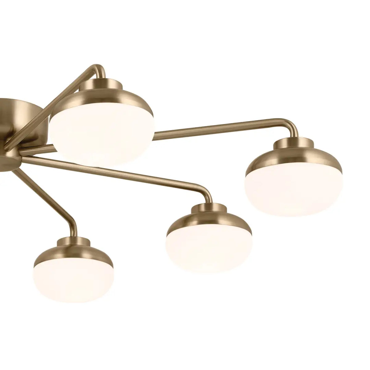 Remy 41" 8-Light LED Semi-Flush Mount Light, Champagne Bronze Finish