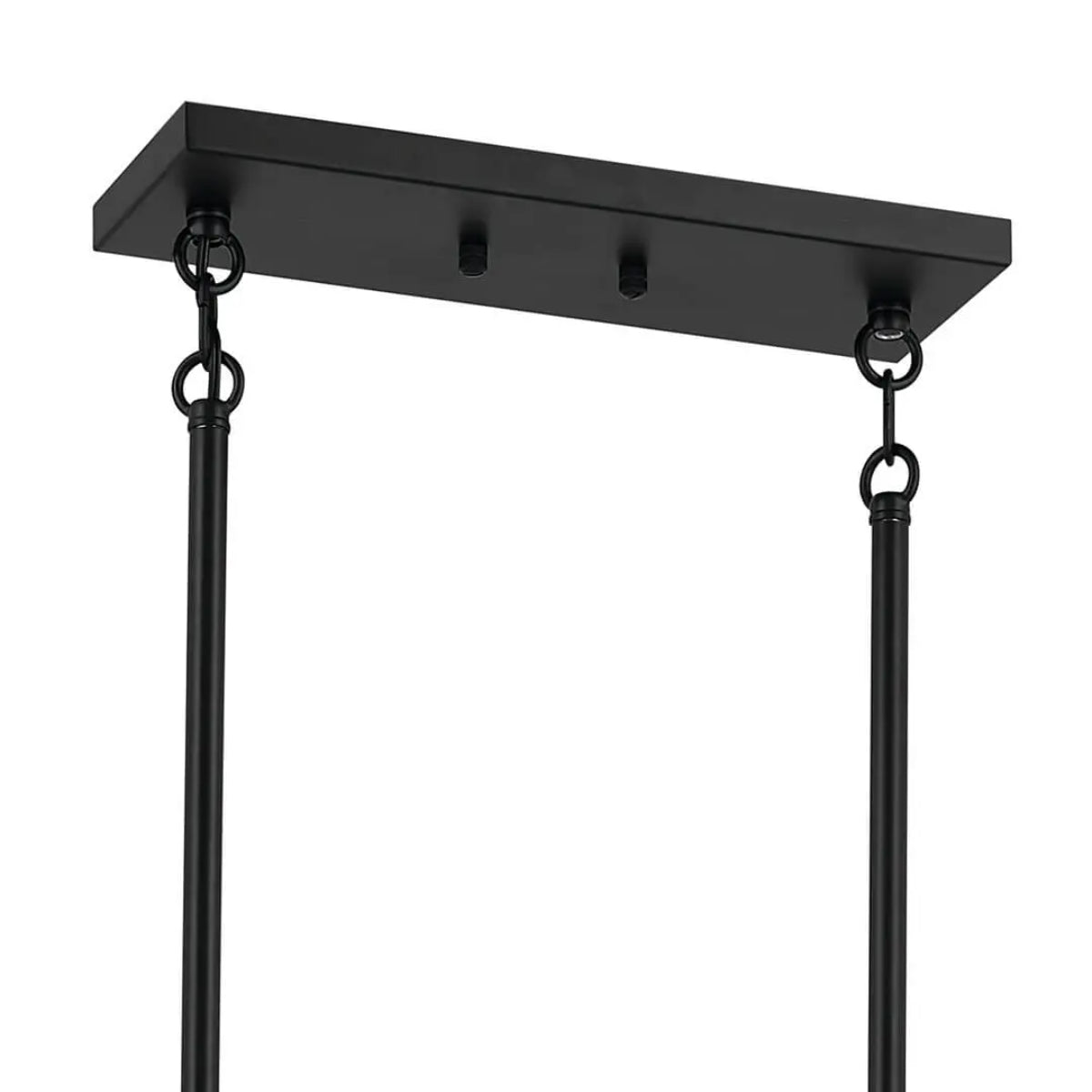 Erzo 50 in. 10 Lights Chandelier Black Finish