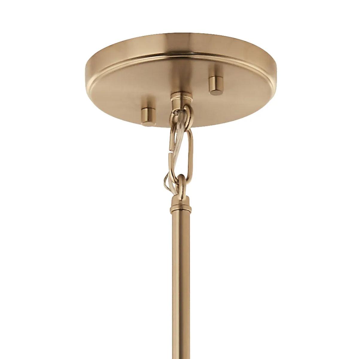 Eisley 30" 4-Light Pendant Light, Black and Champagne Bronze Finish - Bees Lighting