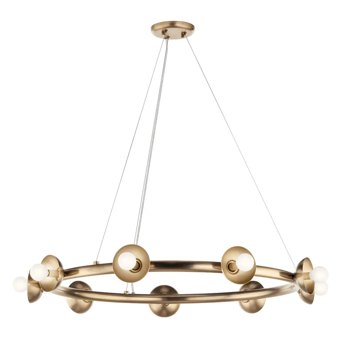 Palta 35" 9-Light Chandelier, Champagne Bronze Finish - Bees Lighting