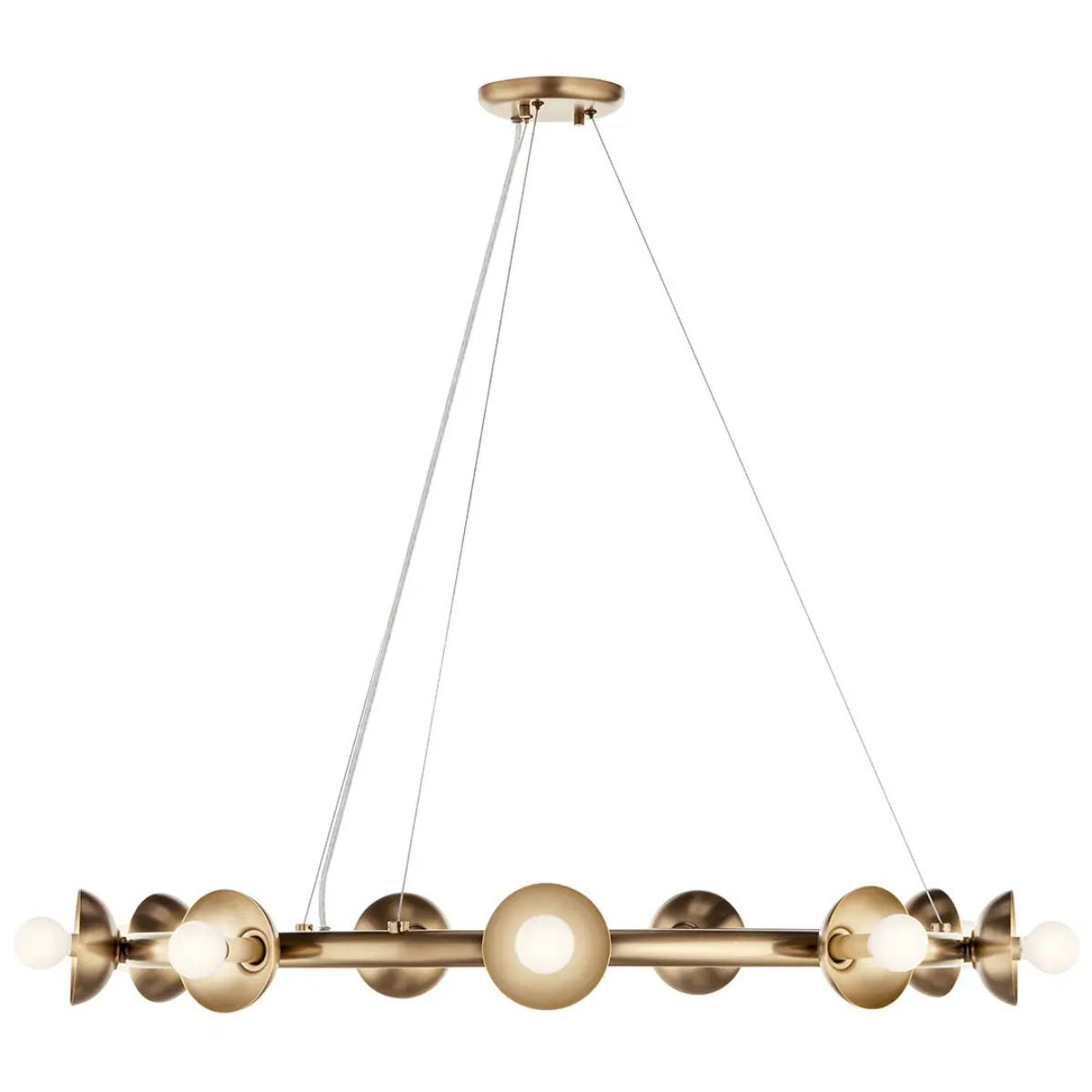 Palta 35" 9-Light Chandelier, Champagne Bronze Finish - Bees Lighting