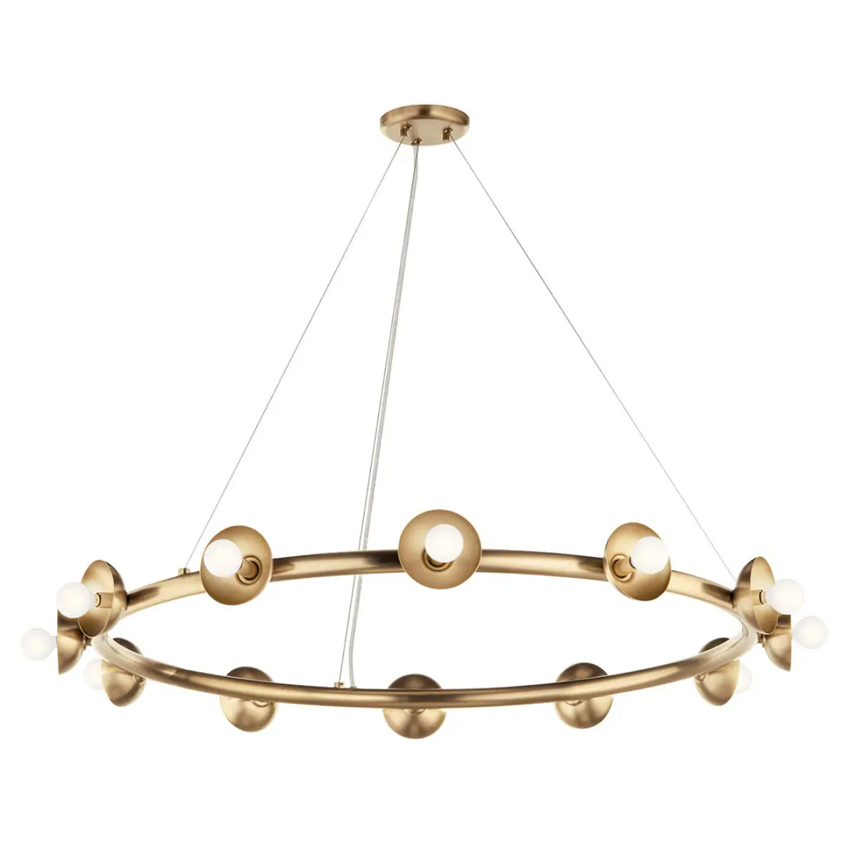 Palta 42" 12-Light Chandelier, Champagne Bronze Finish - Bees Lighting