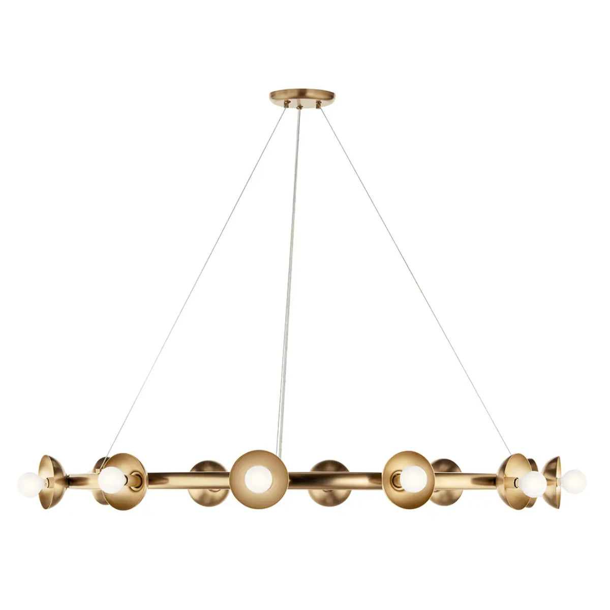 Palta 42" 12-Light Chandelier, Champagne Bronze Finish - Bees Lighting