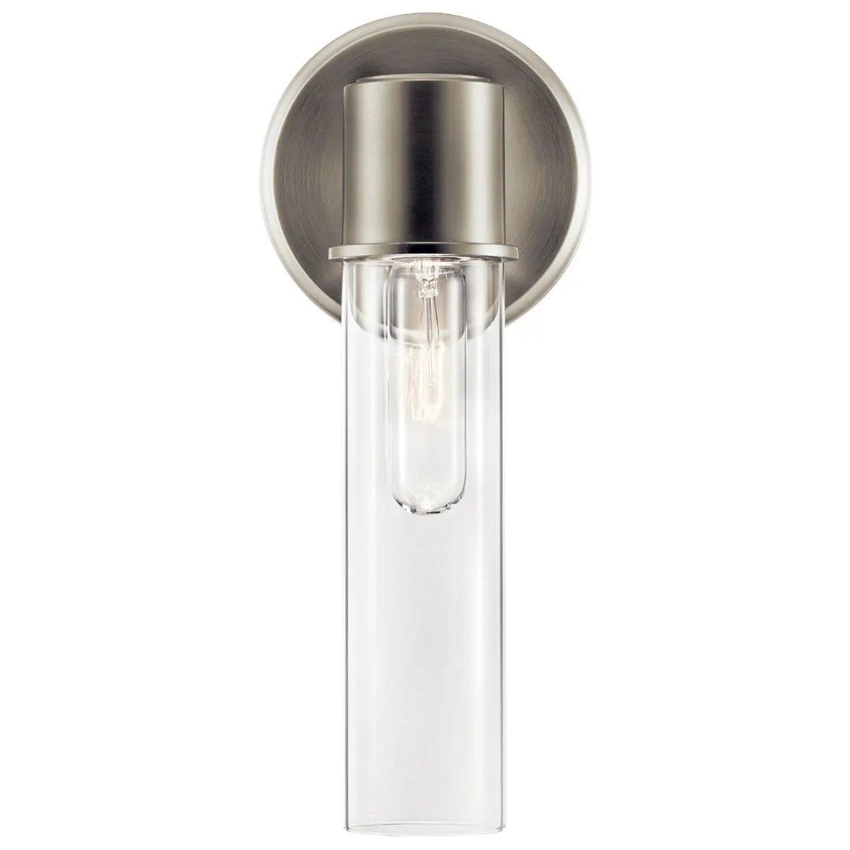 Aviv 13" 1-Light Wall Sconce, Brushed Nickel Finish - Bees Lighting