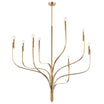 Livadia 48" 8-Light Chandelier, Champagne bronze Finish