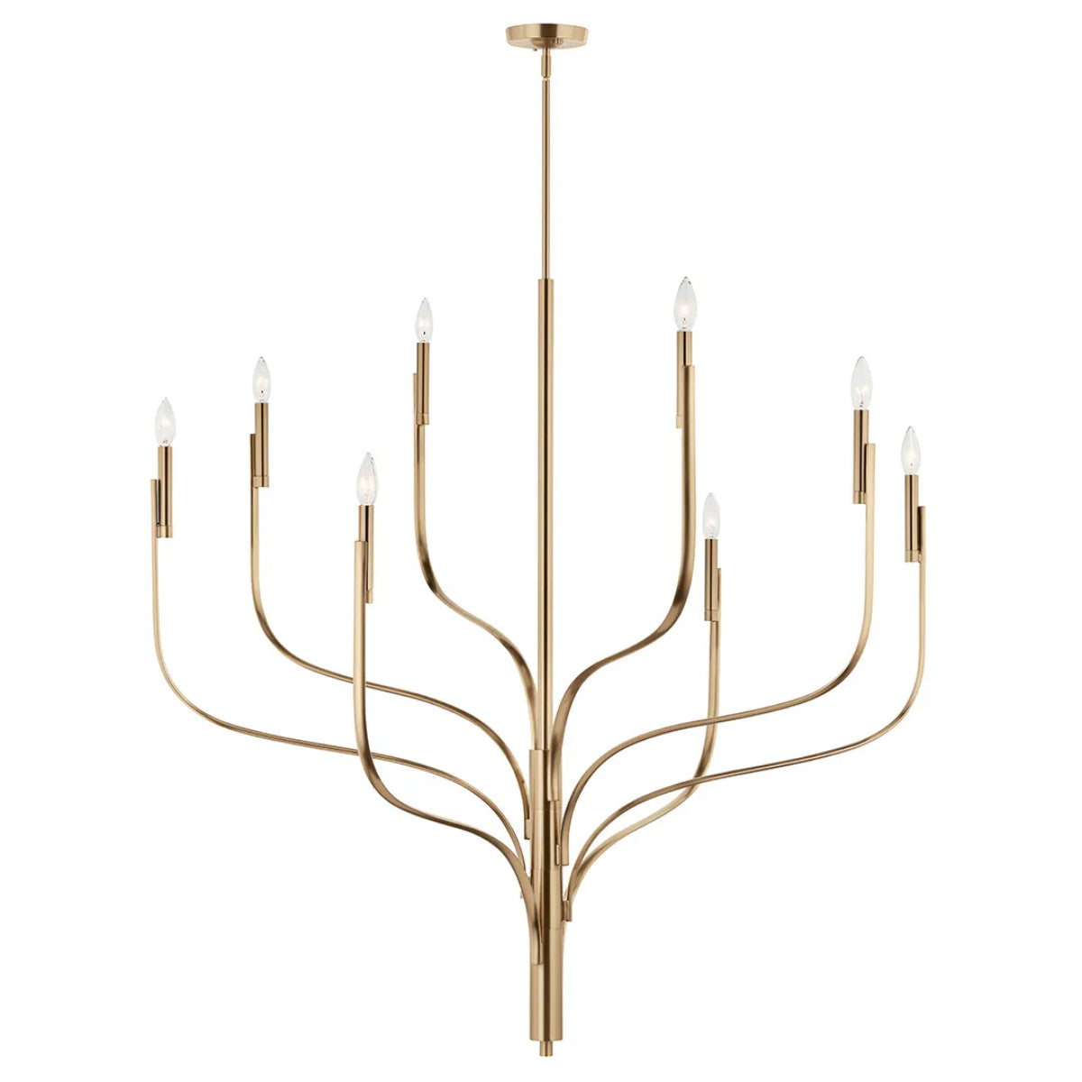 Livadia 48" 8-Light Chandelier, Champagne bronze Finish