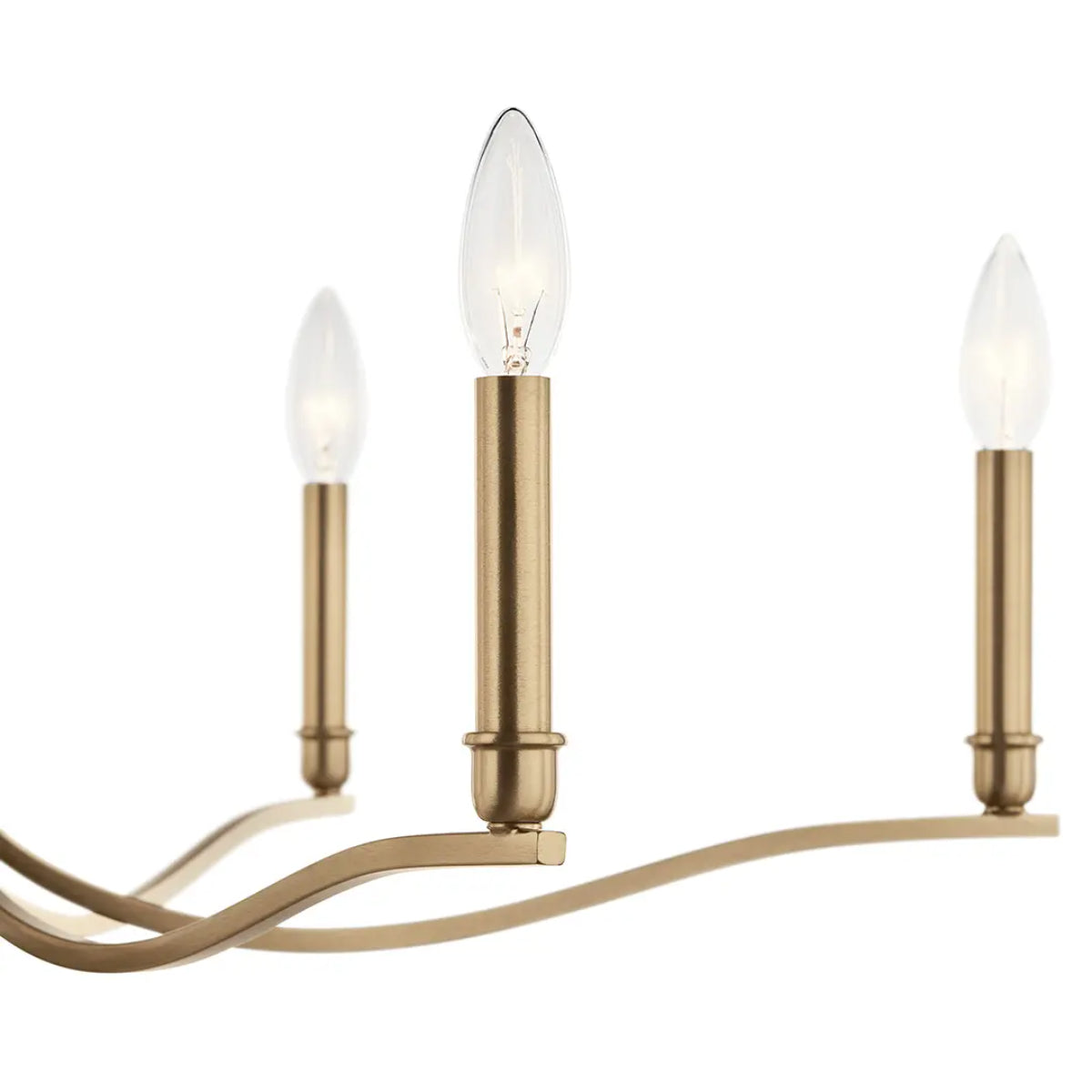 Malene 32" 6-Light Chandelier, Champagne Bronze Finish - Bees Lighting