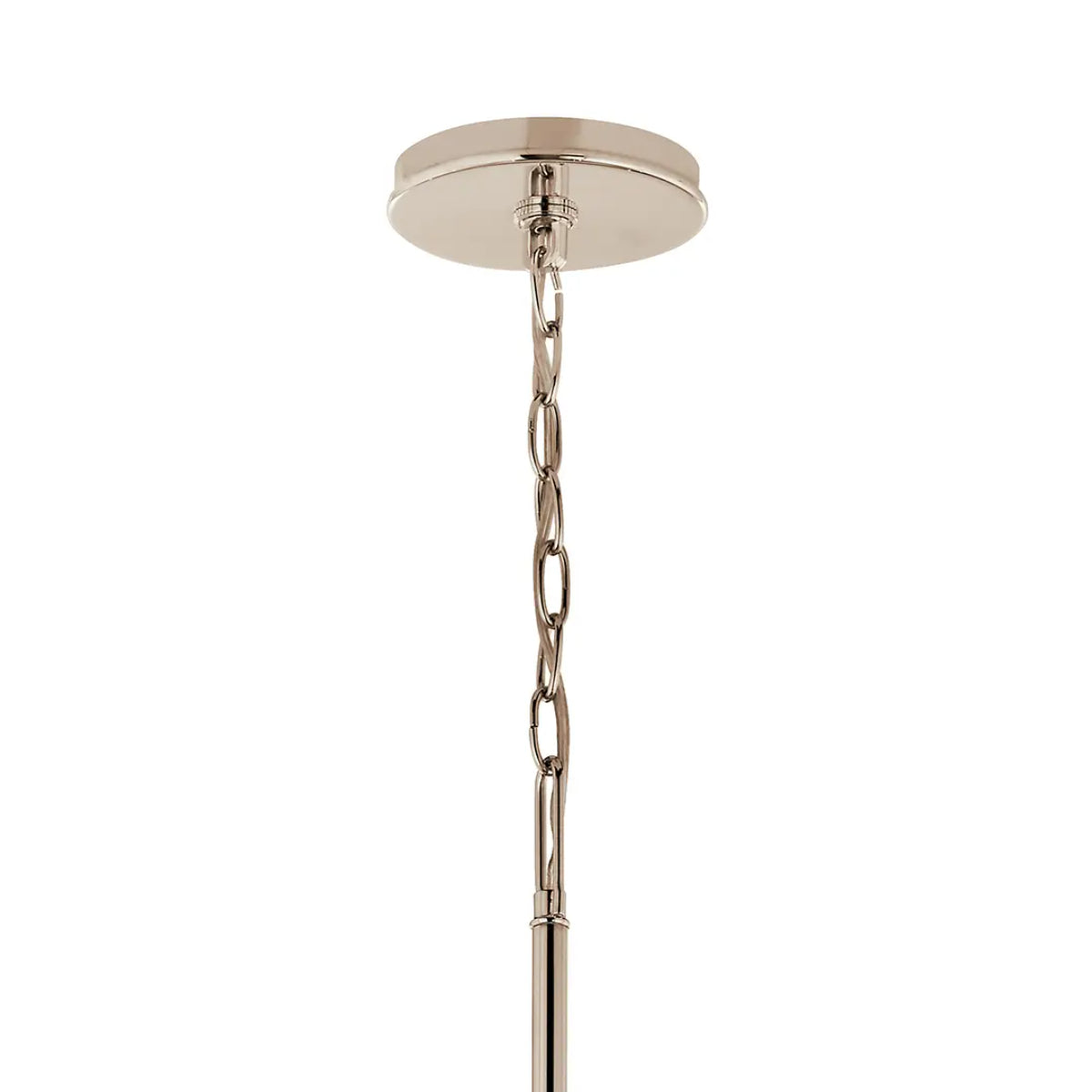 Malene 42" 6-Light Chandelier, Polished nickel Finish