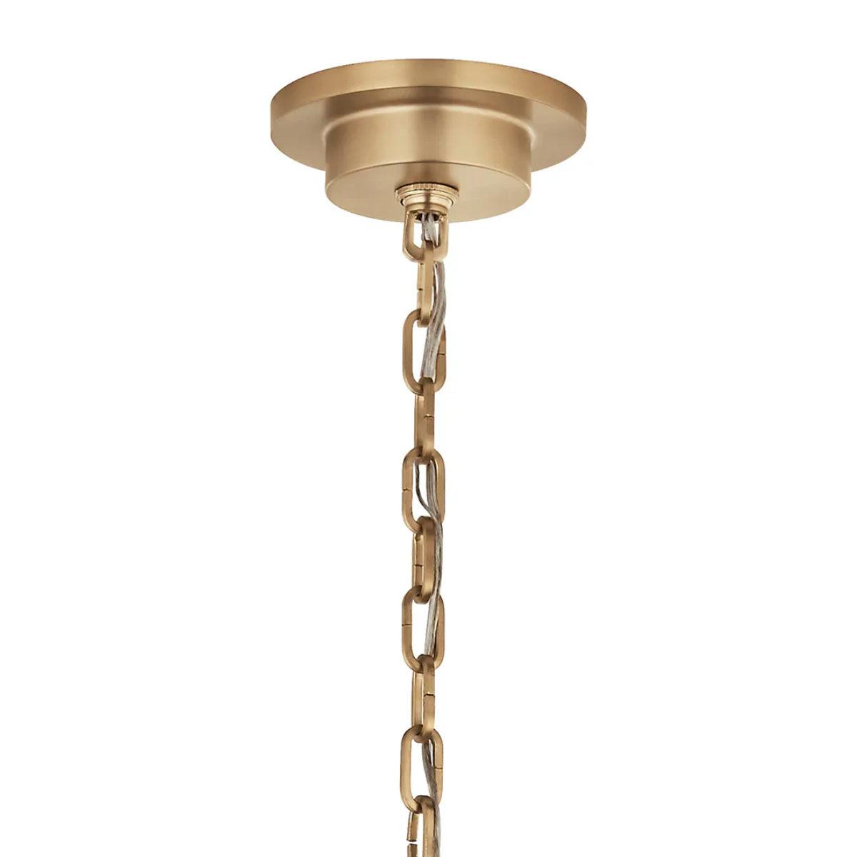 Carrick 32" 6-Light Chandelier 1-Tier, Champagne Bronze Finish - Bees Lighting