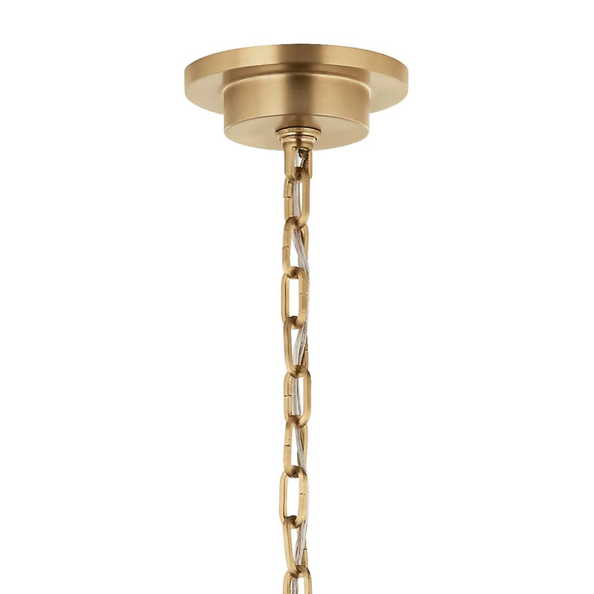 Carrick 54" 10-Light Chandelier 1-Tier, Champagne Bronze Finish - Bees Lighting