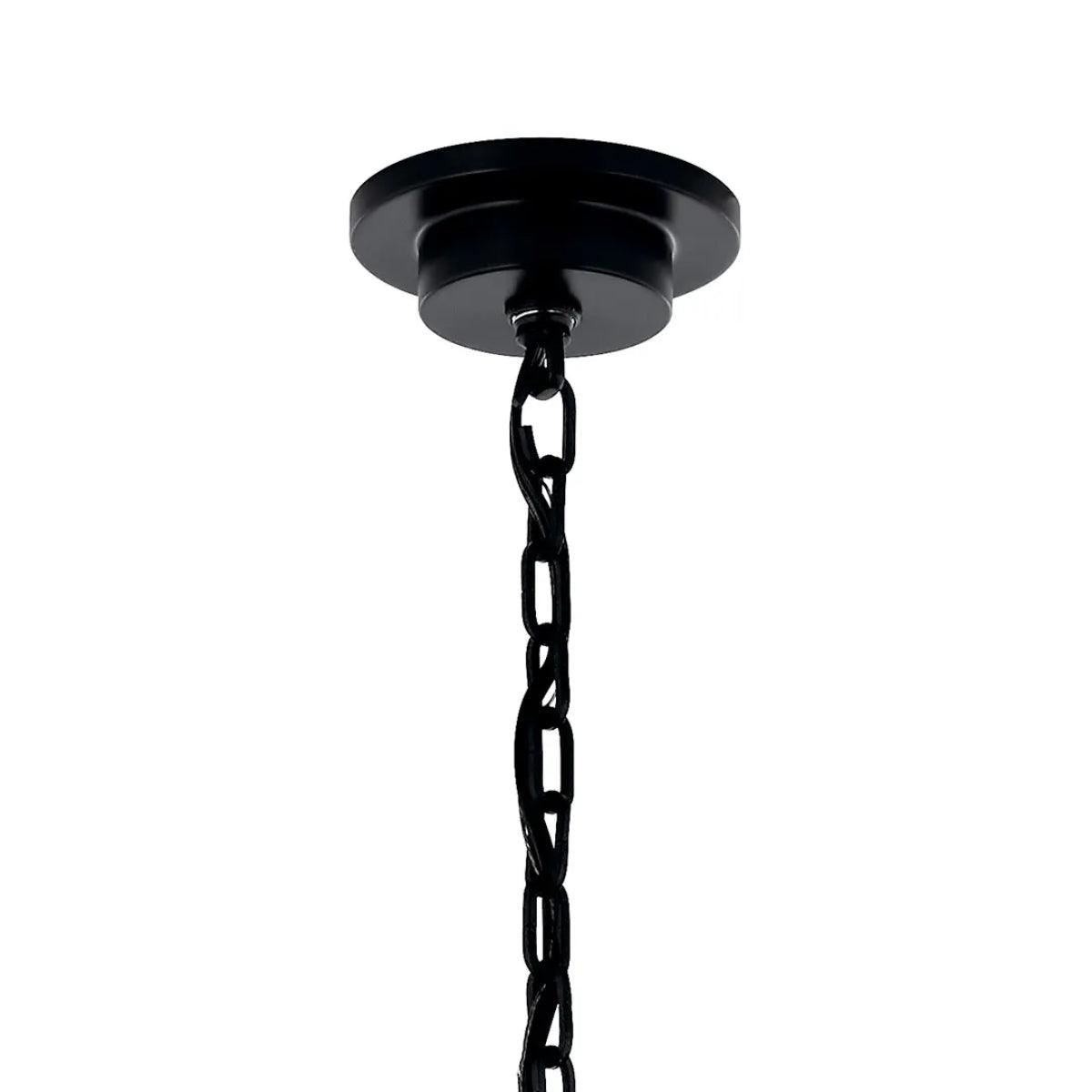 Carrick 54" 18-Light Chandelier 1-Tier, Black Finish - Bees Lighting