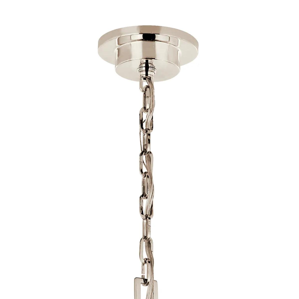 Carrick 54" 18-Light Chandelier 1-Tier, Polished nickel Finish - Bees Lighting