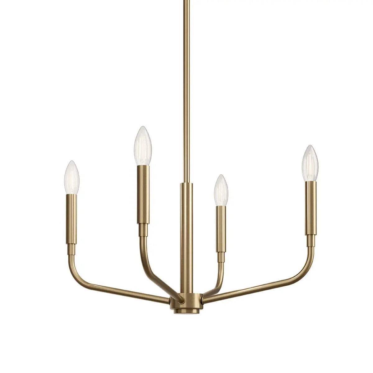 Madden 20" 4-Light Convertible Chandelier, Champagne Bronze Finish