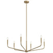 Madden 38" 6-Light Chandelier, Champagne Bronze Finish