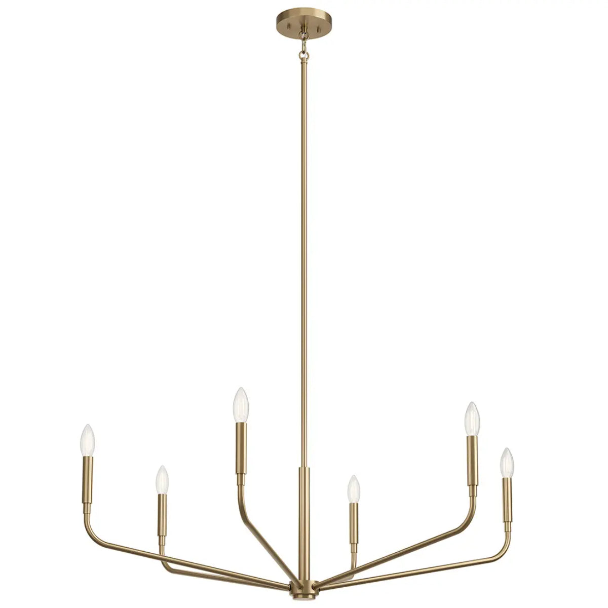 Madden 38" 6-Light Chandelier, Champagne Bronze Finish