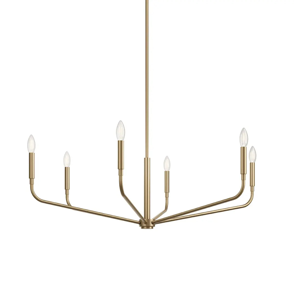 Madden 38" 6-Light Chandelier, Champagne Bronze Finish