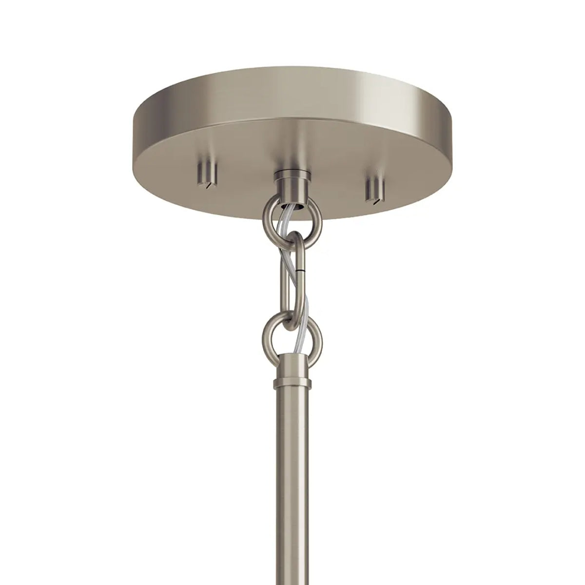 Madden 38" 6-Light Chandelier, Brushed Nickel Finish - Bees Lighting