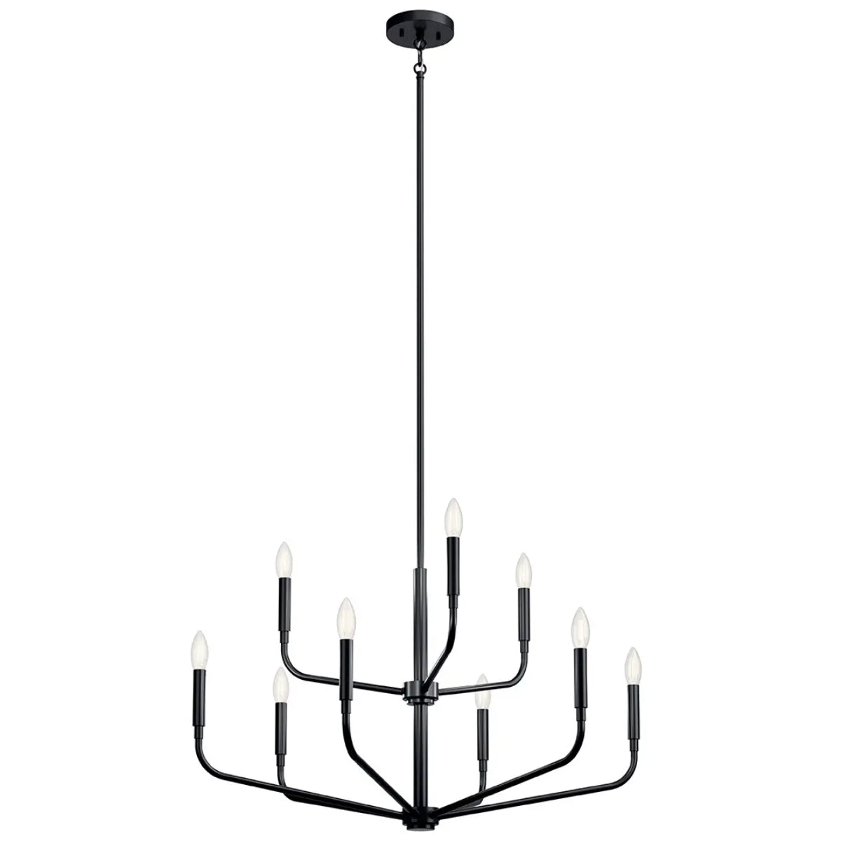 Madden 32" 9-Light Chandelier, Black Finish - Bees Lighting