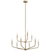 Madden 32" 9-Light Chandelier, Champagne Bronze Finish - Bees Lighting