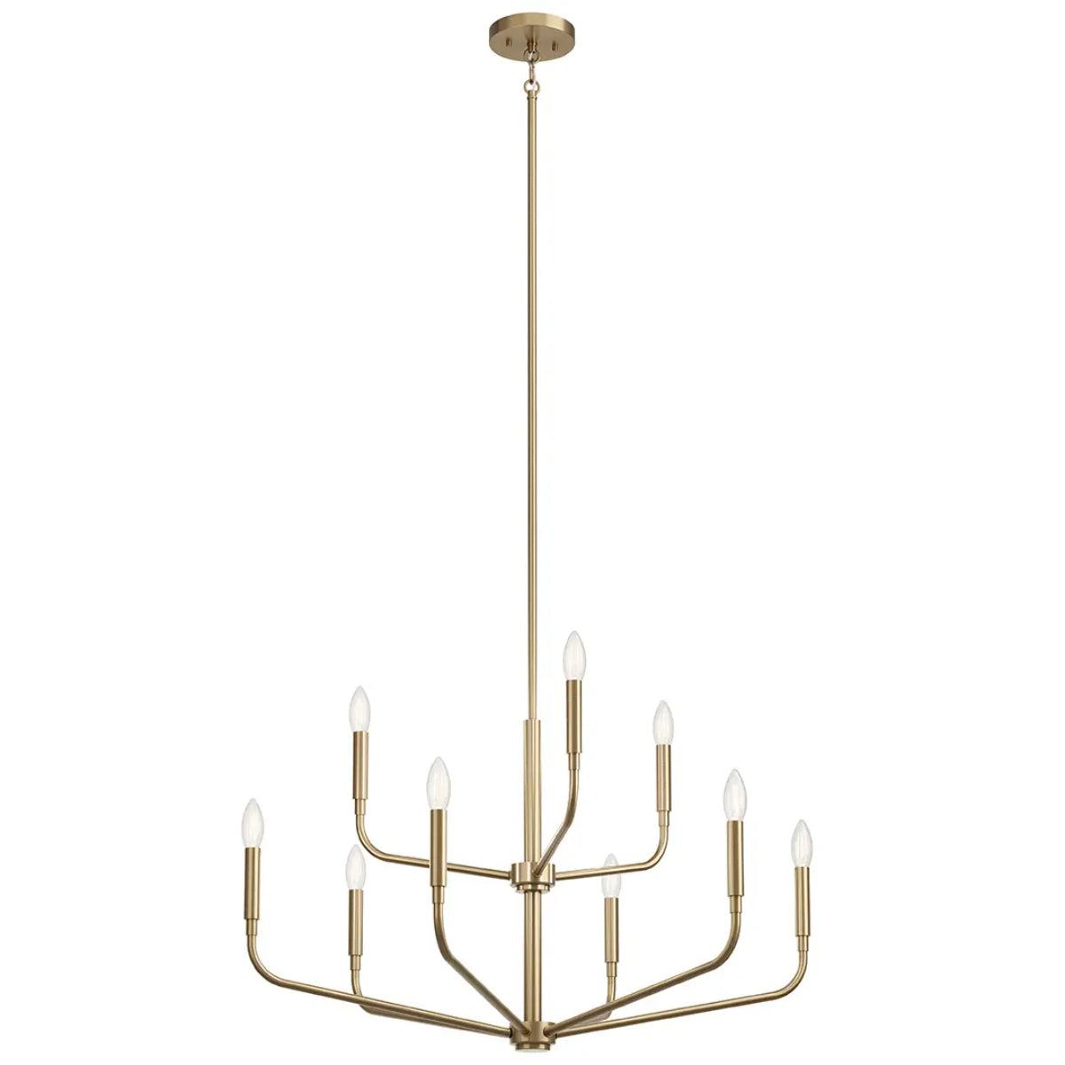 Madden 32" 9-Light Chandelier, Champagne Bronze Finish - Bees Lighting