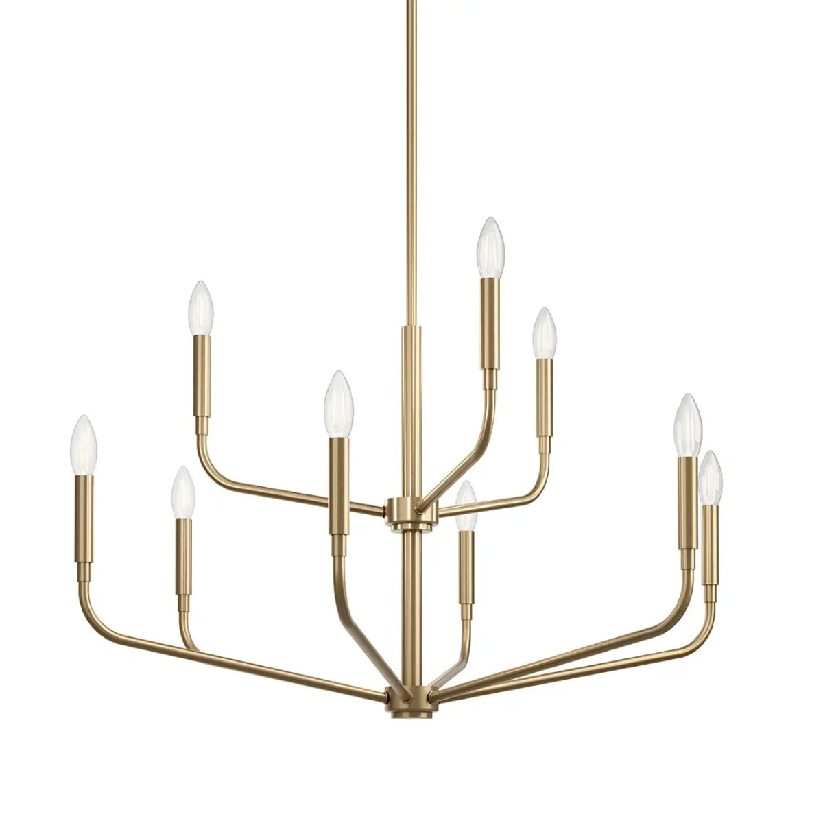 Madden 32" 9-Light Chandelier, Champagne Bronze Finish - Bees Lighting