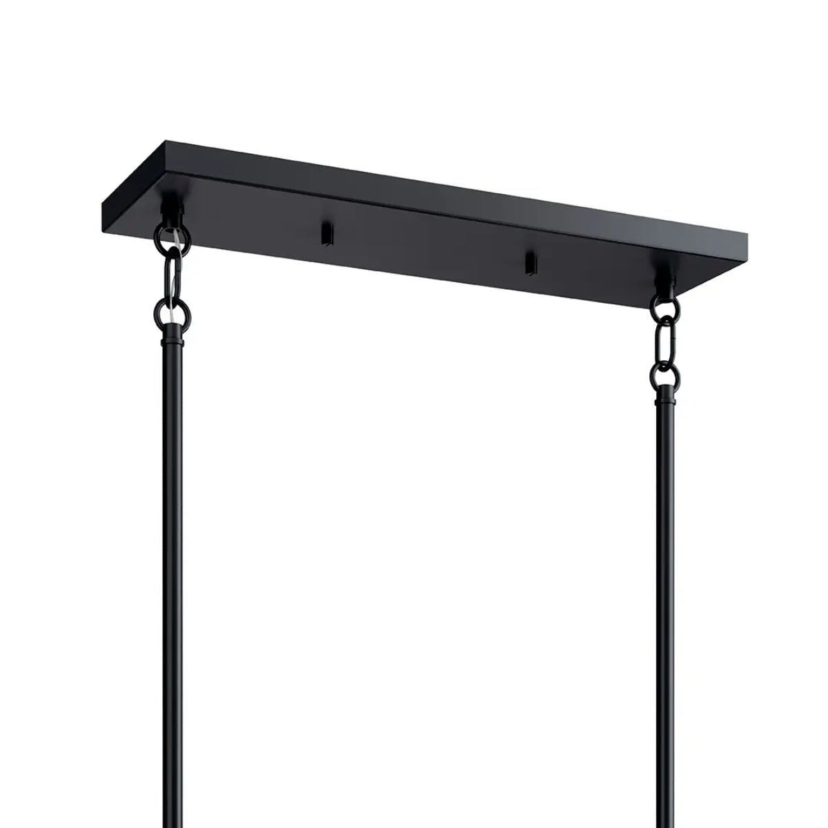 Madden 45" 6-Light Linear Chandelier, Black Finish - Bees Lighting